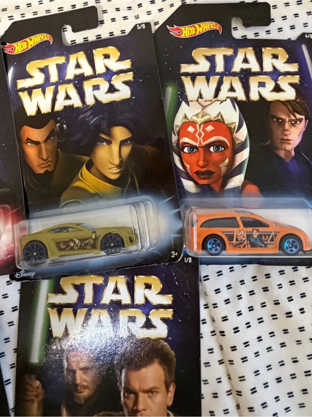 Hot Wheels Star Wars The Clone Wars Character Cars Lot of 6 – New in Package